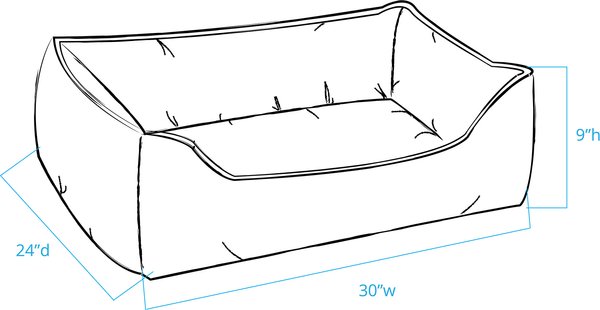 Show full view: Body Glove Paintflower Kuddler Dog Bed, Earth, Medium slide 8 of 9