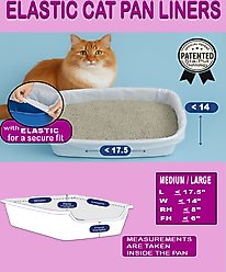 Alfa Pet Kitty Cat Elastic Cat Litter Box Liners, Large slide 2 of 3