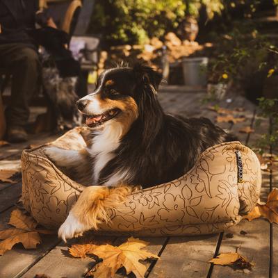 Show full view: Body Glove Paintflower Kuddler Dog Bed, Earth, Medium slide 7 of 9