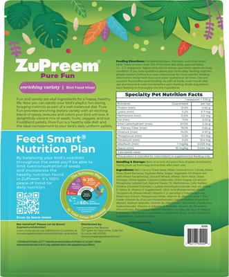 Show full view: ZuPreem Pure Fun Small Bird Food, 2-lb bag slide 2 of 10