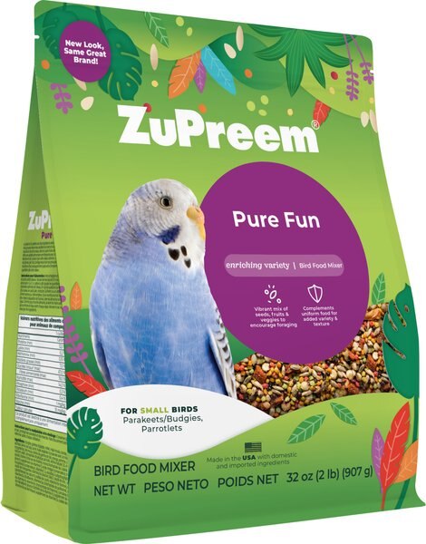 ZuPreem Pure Fun Small Bird Food, 2-lb bag