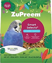 ZuPreem Smart Selects Parakeet Food, 2-lb bag