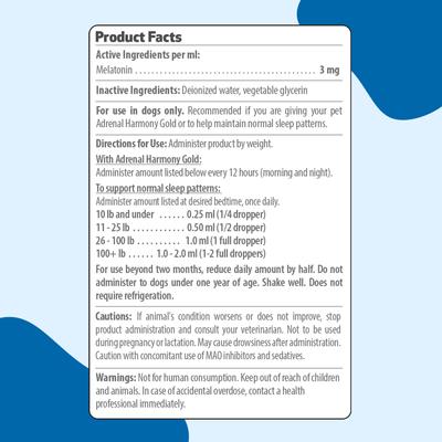 Show full view: Pet Wellbeing Pet Melatonin Bacon Flavored Liquid Calming Supplement for Dogs, 4-oz bottle slide 7 of 9