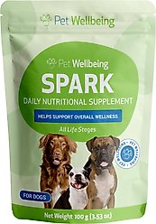 Pet Wellbeing SPARK Bacon Flavored Powder Multivitamin for Dogs, 3.53-oz pouch