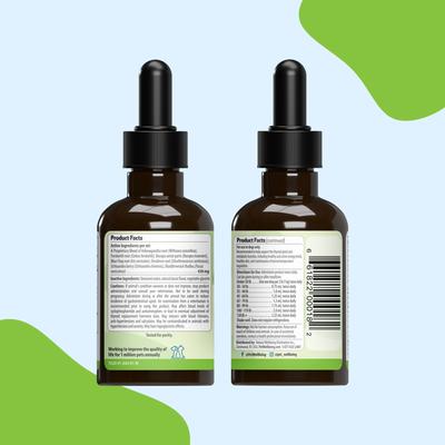 Show full view: Pet Wellbeing Thyroid Support SILVER Bacon Flavored Liquid Supplement for Dogs, 2-oz bottle slide 5 of 9