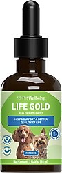 Pet Wellbeing Life GOLD Bacon Flavored Liquid Immune Supplement for Dogs, 2-oz bottle
