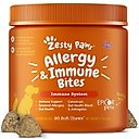 Zesty Paws Allergy & Immune Bites Lamb Flavored Soft Chews Allergies, Immune, & Gut Support Supplement for Dogs, 90 count