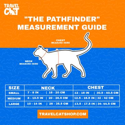 Show full view: Travel Cat The Pathfinder Reflective Cat Harness with GPS Tracker Pocket, Blue Sky, Small: 14 to 16-in chest slide 9 of 10