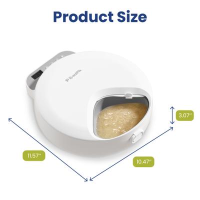 Show full view: PawsPik Smart 4-Meal Automatic Cat Feeder, White, 4-cup slide 10 of 13
