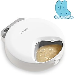 PawsPik Smart 4-Meal Automatic Cat Feeder, White, 4-cup