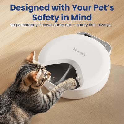 Show full view: PawsPik Smart 4-Meal Automatic Cat Feeder, White, 4-cup slide 5 of 13