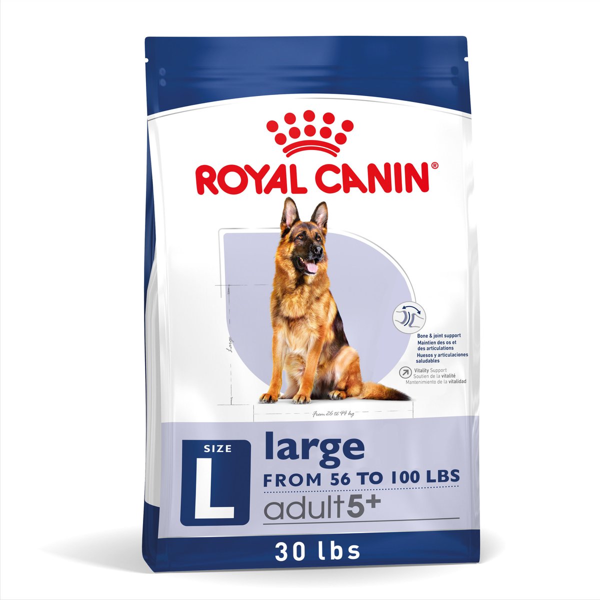 Royal Canin Size Health Nutrition Large Adult 5+ Dry Dog Food, 30-lb bag