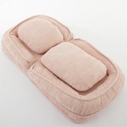 Cesicia Adjustabe Position Lazy Sofa Dog Bed, Pink slide 2 of 9