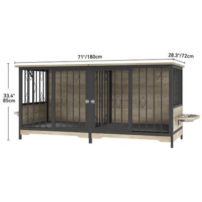 Show full view: Yitahome Furniture Style Dog Crate, 71-in, Gray slide 7 of 8