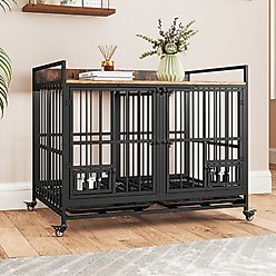 Yitahome Furniture Style Dog Crate, 42.5-in, Black