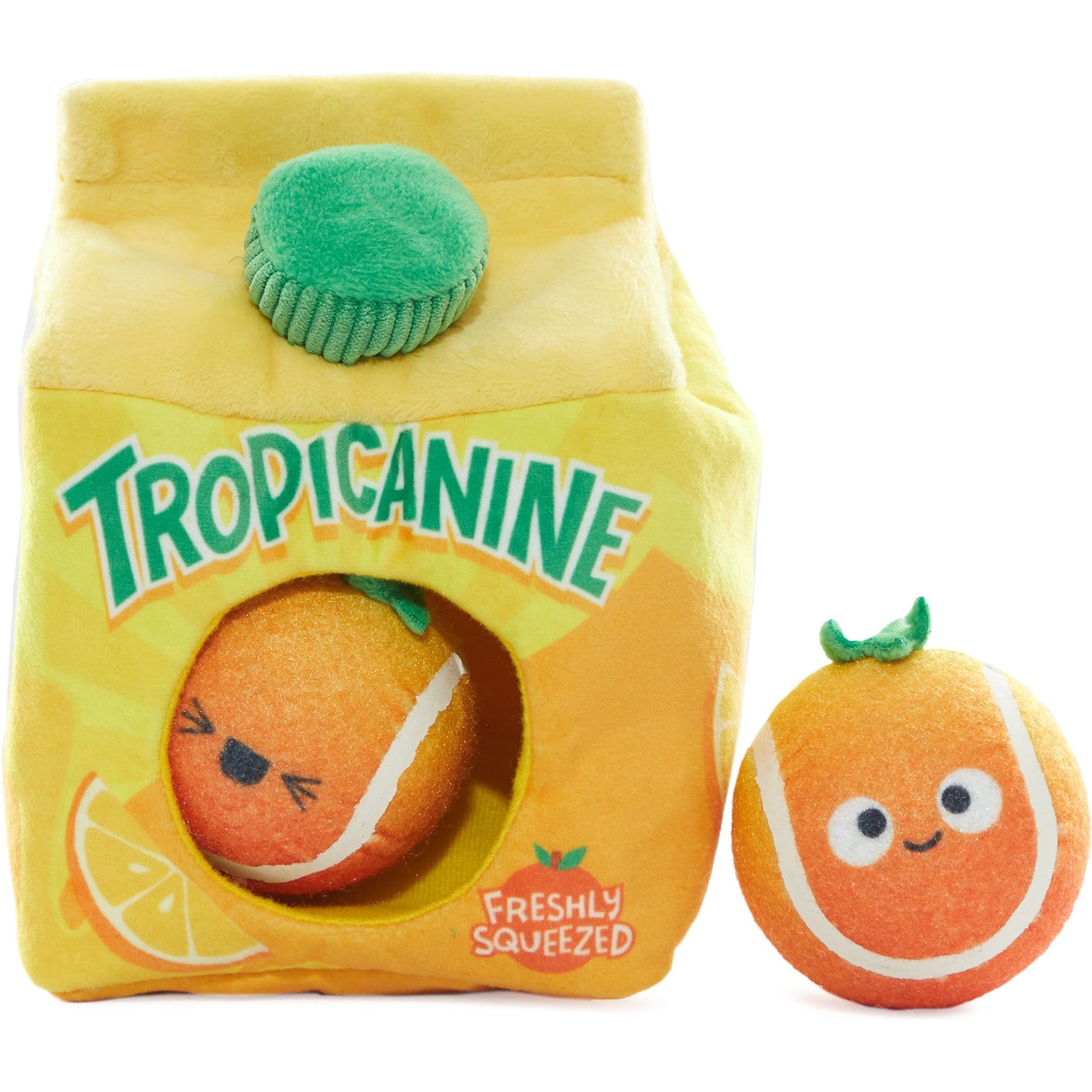 BARK Fresh Squeaked OJ Plush Dog Toy