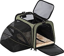 Petsfit Expandable Airline-Approved Soft-Sided Dog & Cat Carrier, Green, 17 x 11 x 11-in slide 2 of 9