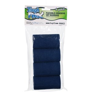Tough1 Tough Flex Self-Adhering Equine Bandage, 4 count, Navy Blue