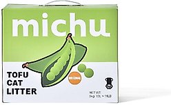 Michu Natural Clumping Tofu Cat Litter, 11-lb box, Original