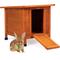 Show in main carousel: Coziwow Wooden Weatherproof Outdoor Cat House with Nonslip Ramp, Orange slide 1 of 2