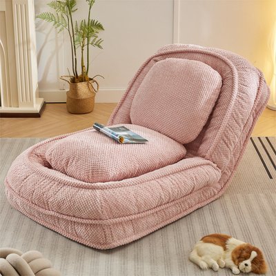 Cesicia Cesicia Adjustabe Position Lazy Sofa Dog Bed, Pink