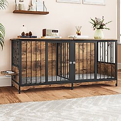 Yitahome Furniture Style Dog Crate, 71-in, Brown