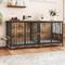 Show in main carousel: Yitahome Furniture Style Dog Crate, 71-in, Brown slide 1 of 8