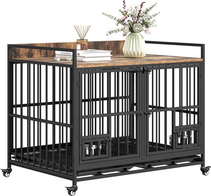 Show full view: Yitahome Furniture Style Dog Crate, 42.5-in, Black slide 9 of 10