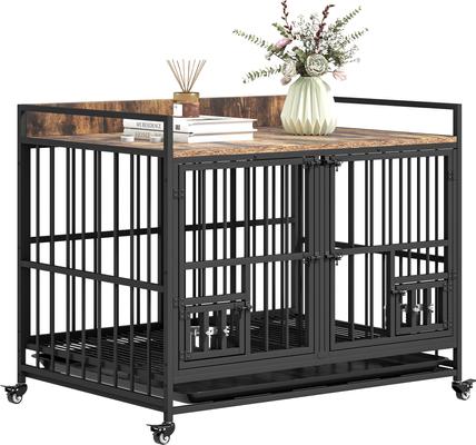 Show full view: Yitahome Furniture Style Dog Crate, 37.5-in, Black slide 2 of 9