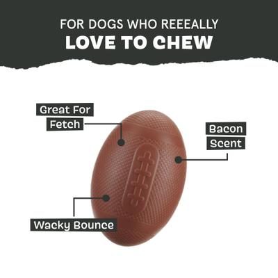 Show full view: BARK Chompionship Football Dog Chew Toy slide 5 of 9