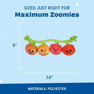 Show full view: BARK Hairloom Tomatoes Plush Dog Toy slide 2 of 8