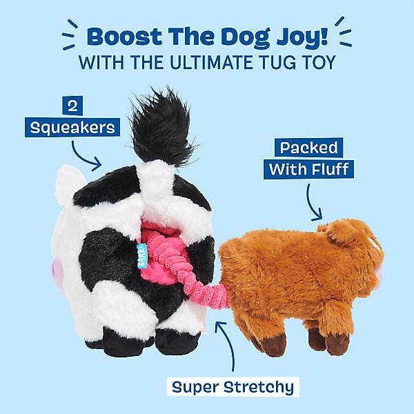 Show full view: BARK Bertha the Cow Plush Dog Toy slide 4 of 8