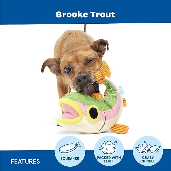 Show full view: BARK Brooke Trout Plush Dog Toy slide 3 of 8