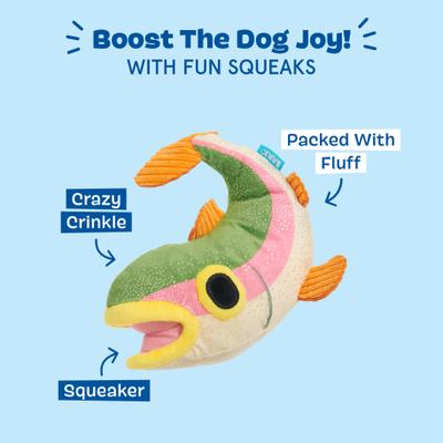 Show full view: BARK Brooke Trout Plush Dog Toy slide 4 of 8