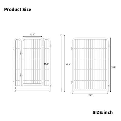 Show full view: Cesicia Indoor/Outdoor Dog Exercise Pen, Black slide 9 of 9
