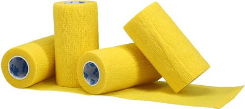 Show full view: Tough1 Tough Flex Self-Adhering Equine Bandage, 4 count, Yellow slide 3 of 3
