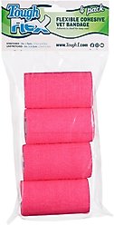 Tough1 Tough Flex Self-Adhering Equine Bandage, 4 count, Pink