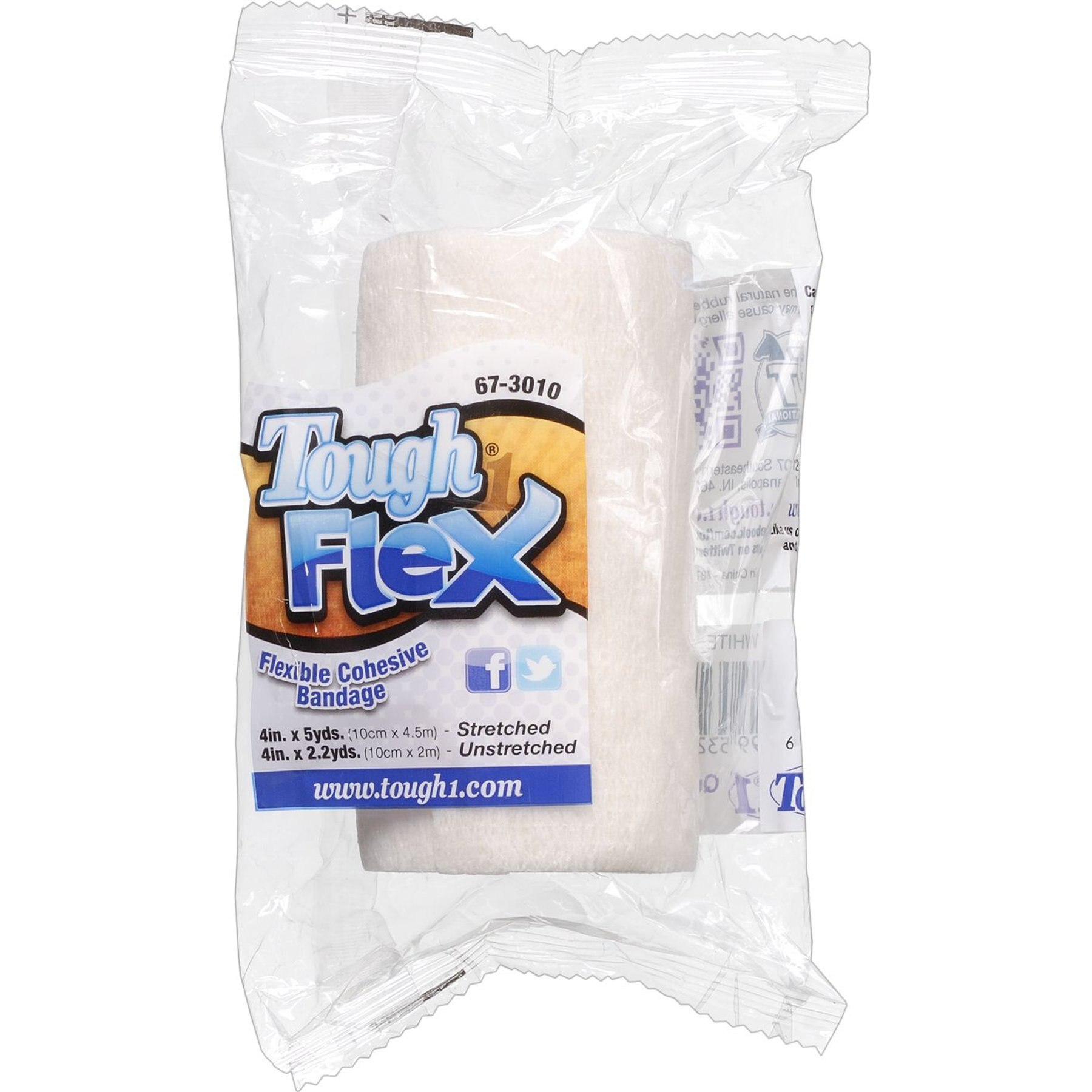 Tough1 Tough Flex Self-Adhering Equine Bandage, White