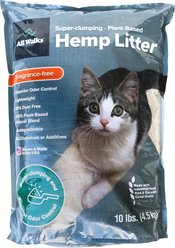 All Walks Plant Based Super-Clumping Hemp Cat Litter, 10-lb bag