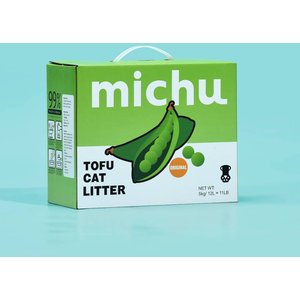 Michu Natural Clumping Tofu Cat Litter, 11-lb box, Original