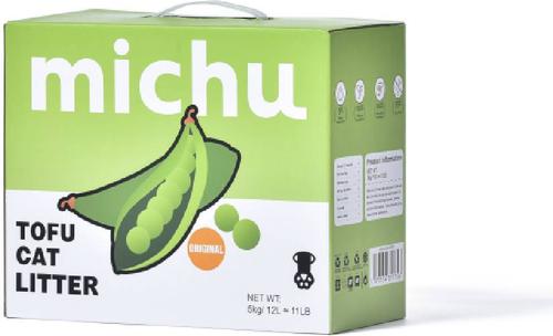 Show full view: Michu Natural Clumping Tofu Cat Litter, 11-lb box, Original slide 3 of 10