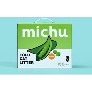 Michu Natural Clumping Tofu Cat Litter, 11-lb box, Original