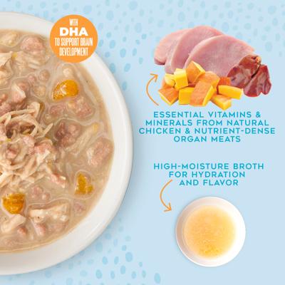 Show full view: Tiki Dog Whole Foods Grain-Free Chicken & Chicken Liver Wet Dog Food, 3-oz cup, case of 4 slide 7 of 8