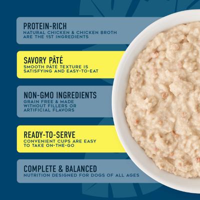 Show full view: Tiki Dog Grain-Free Variety Pack Pate Wet Dog Food, 3-oz cup, case of 10 slide 6 of 10