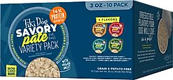 Tiki Dog Grain-Free Variety Pack Pate Wet Dog Food, 3-oz cup, case of 10