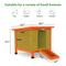 Show in main carousel: Coziwow Wooden Weatherproof Outdoor Cat House with Nonslip Ramp, Orange slide 2 of 2