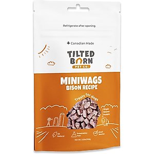 Tilted Barn Pet Company Bison Miniwags Recipe Dog Treats, 3.53-oz bag