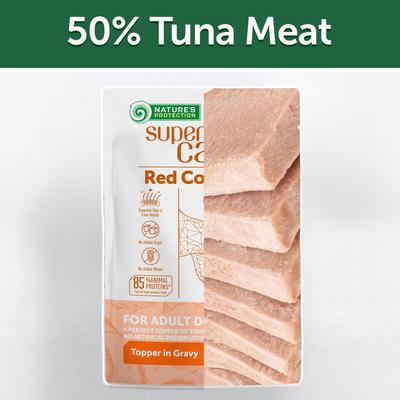 Show full view: Nature's Protection Superior Care Adult Low Calorie Tuna Wet Dog Food Topper, 2.46-oz pouch, case of 24 slide 9 of 10