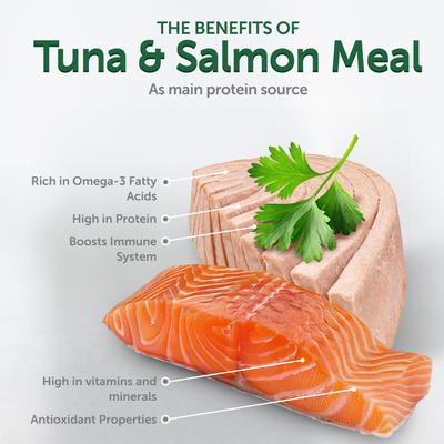 Show full view: Nature's Protection Superior Care Adult Low Calorie Tuna & Salmon Wet Dog Food Topper, 2.46-oz pouch, case of 24 slide 4 of 10