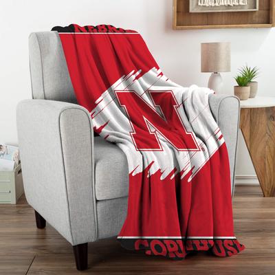 Show full view: ShopInstaPets Nebraska Cornhuskers Plush Dog Blanket, 50 x 60-in slide 4 of 4
